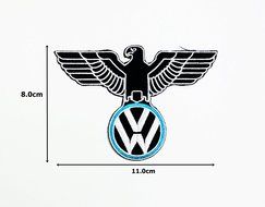 Vw Volkswagen German Bundesadler Eagle Coat of Arms World WAR Ww Ii GSA Toppa Mottorrad Motorcycles Jacket Polo...