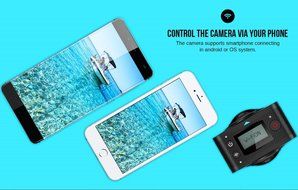 Elephone - EleCam 360 Degree Spherical Panorama Fisheye VR Camera HD @30fps HD Sports Action Video Camera Support...