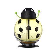 IPUIS 260ML Beetle Mini USB Humidifier Purifier with LED Light 360 Degree Rotation for Office Home School Travel...