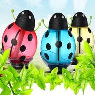 IPUIS 260ML Beetle Mini USB Humidifier Purifier with LED Light 360 Degree Rotation for Office Home School Travel... N2
