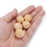 25pcs Camphorwood Balls Pest Repellent For Wardrobe Cloth Drawer N3