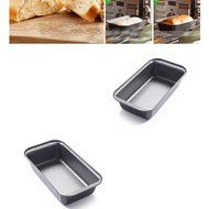 Loaf Pans Rectangle for Baking Bread Non-stick Toast Bread Cake Baking Mold Loaf Tin Steel Bakeware Pan Tray Liner...