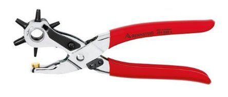 Rennsteig Revolving Punch Pliers (Nickel Plated) with 6 different tube Punches by Rennsteig