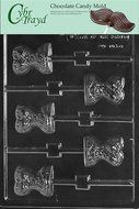 Cybrtrayd D105 Corset Lolly Chocolate Candy Mold with Exclusive Cybrtrayd Copyrighted Chocolate Molding Instructions