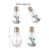 Topc Unique Bulb Shape Ultrasonic Cool Mist Humidifier Mini USB Desktop Air Purifier Atomizer with 7 Color LED... N4