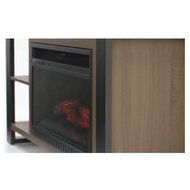 Glynnis 46 in. Media Console Infrared Modern Small Indoor Portable Electric Fireplace in Medium Ash Finish for... N8