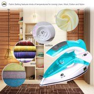 ZZ TI962-G Dual Voltage Travel Steam Iron with Stainless Steel Soleplate 1000 Watt, Blue N2