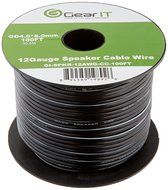 GearIT Pro 12AWG Gauge Speaker Wire, 100 Feet(30.48M), Clear N3