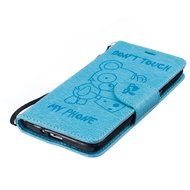 Galaxy Grand Prime Case, Galaxy Grand Prime Wallet Case,PHEZEN Cute Bear Don't Touch My Phone Design PU Leather... N37