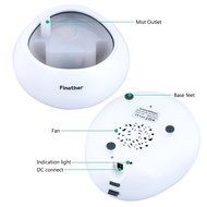Finether Essential Oil Diffuser, Ultrasonic Diffuser Cool Mist Humidifier with Changing Colored LED Lights for... N3