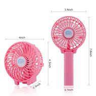 Niceshop Portable Handheld Mini Rechargeable Fans Battery Operated Cooling Fan Electric Personal Fans Foldable... N14