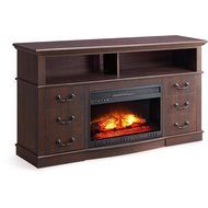 Cherry Finish 60" Better Homes And Gardens Remote Control Fireplace Media Console For TV's Up To 70" N4