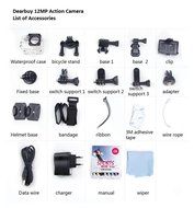 Dearbuy Outdoor Action Sports Camera Kit Waterproof Recorder Video 1080P H.264 Full HD 1.5&quot; LCD Screen 170 Degree... N2