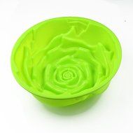 Wholeport Silicone Cake Mold Mould Cake Pan Ice Mold Pizza Mold Big Rose Mold N2