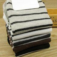 KAKA(TM) Men's Summer Stripe Style Cotton Casual Deodorant Short Sports Socks 10 Pairs Mix Color Shipping N14
