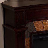 Avery 45 in. Convertible to Wall &amp; Corner Indoor Electric Fireplace in Classic Espresso, Can Fit TV up 43.5 in. N3