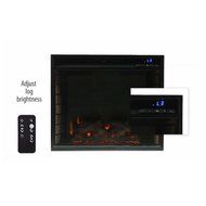 Avery 45 in. Convertible to Wall &amp; Corner Indoor Electric Fireplace in Classic Espresso, Can Fit TV up 43.5 in. N4