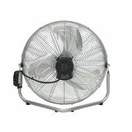 20" Carry Handle High Velocity Floor Fan, Silver N3