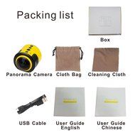 Auein 360 Degree Panorama Camera Wifi 1080P 30FPS 8MP Fisheye Film Source for Virtual Glasses VR Action Sports... N2