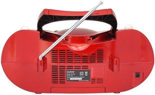 Boytone BT-6R CD Boombox Red Metallic color Edition Portable Music System with CD Player &amp; USB/SD/MMC Slot, Digital...