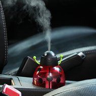 IPUIS 260ML Beetle Mini USB Humidifier Purifier with LED Light 360 Degree Rotation for Office Home School Travel... N6