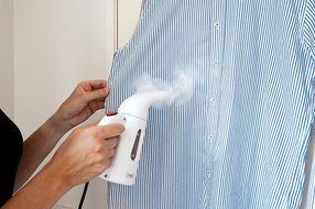 Ultimate Mini Handheld Steamer - 60 Seconds to Wrinkle Free Clothing! 800 Watts - Compact &amp; Light - Fast Heating...