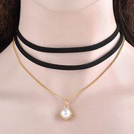 New Fashion Women Cute Black Velvet Choker Necklace Sexy Handmade Jewelry Gift H N3