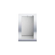 Summit CM421BLBISSHH 20&quot; Compact Refrigerator With 4.1 cu. ft. Capacity Adjustable Glass Shelves Professional...