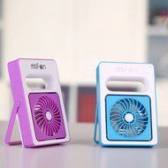 Portable Rechargeable Fan, Megadream Mini Personal Wireless Electric Round Desk Fan LED Lights 3 Modes Wind Adjustable... N5