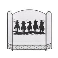 Koehler Home Decor Cowboy Round-Up Fireplace Screen