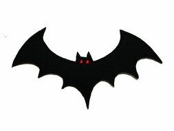 Bat with red eye Embroidered Sew Iron on Patch