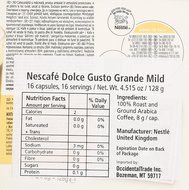 Nescafe Dolce Gusto Morning Blend Light Roast 16-8g capsules N5