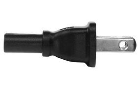 SF Cable, 2 prong plug adapter,USA IEC 60320-C7 receptacle to NEMA 1-15P