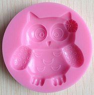 HSE Cute Owl Silicone 3D Flower Mold Fondant Cake Decorating Tools, Mould, Silicone Soap Mold, Cooking Tools N2