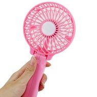 LETSBAY Foldable Hand Fans Battery Operated Rechargeable Handheld Mini Cooling Fan Electric Personal Fans Hand... N14