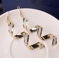 Elegant Women Lady Hook Earrings Crystal Ear Stud Dangle Hoops Jewelry Gifts N2
