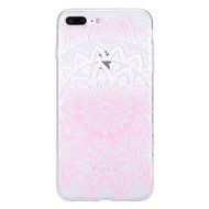 iPhone 7 Plus Case, PHEZEN Henna Mandala Floral Design [Scratch Resistant] Clear TPU Bumper Case Soft Rubber Gel... N55