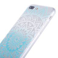 iPhone 7 Plus Case, PHEZEN Henna Mandala Floral Design [Scratch Resistant] Clear TPU Bumper Case Soft Rubber Gel... N59