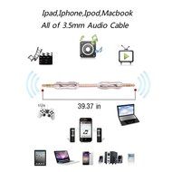3.3Ft Aux Stereo Cable 3.5mm Male to Male Shielded Nylon Premium Auxiliary Audio Cable Connectors for Computer... N2