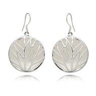 Elegant Silver Plated Women Retro Round Hook Dangle Drop Earrings Jewelry GIft N3