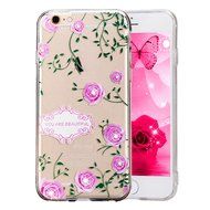 iPhone 6 Plus / 6S Plus Case,PHEZEN Beauty Butterfly Floral Flower Glitter Bling Crystal Rhinestone Diamond Clear... N15