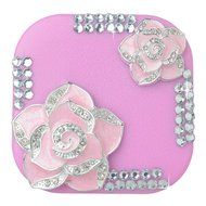 KAKA(TM) Fashion Box Kit 3D Handmade Rhinestone Bling Crystal Design Skull Pattern Decorated Black Mini Contact... N6