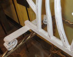 White Branches Iron Firescreen | Open Tree Metal Fireplace Screen N2