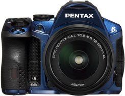 Pentax K-30 16 MP CMOS Digital SLR 18-55 WR Lens Kit Crystal Blue