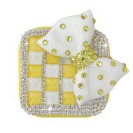 KAKA(TM) Fashion Box Kit 3D Handmade Rhinestone Bling Crystal Design Skull Pattern Decorated Black Mini Contact... N9