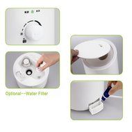 1.8L Ultrasonic Humidifier, Cool Mist Humidifier with Aroma Diffuser, With 7 Color LED Lights and Waterless Auto... N7