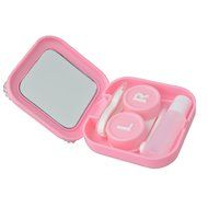 KAKA(TM) Fashion Box Kit 3D Handmade Rhinestone Bling Crystal Design Skull Pattern Decorated Black Mini Contact... N13