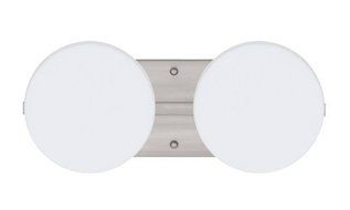 Besa Lighting 2WS-773807-SN 2X50W G9 Ciro Wall Sconce with Opal Matte Glass, Satin Nickel Finish by Besa