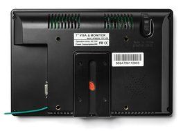 Preassembled Black Double Din LCD Frame with 7&quot; Lilliput 669GL-70NP/C/T-HB-RV HDMI DVI High...