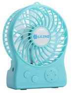 LBLI Desktop Fan For Chlidren USB Charging&amp;Lithium Battery Power Supply 3 Speeds Mini Portable Fan , purple JIAJU-YONGPING... N6